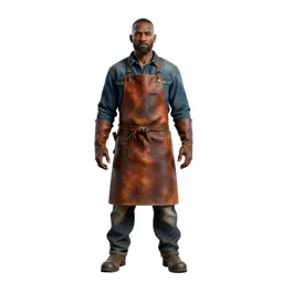 Dwarven blacksmith in a leather apron