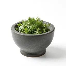 Mortar of glowing herbs