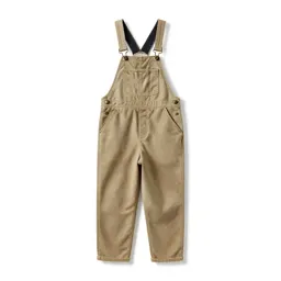 Pair of canvas overalls