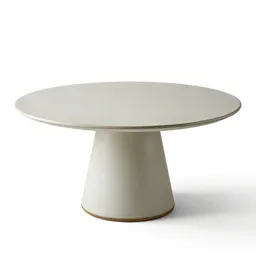 Round pedestal dining table