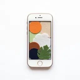 Mobile with felt shapes