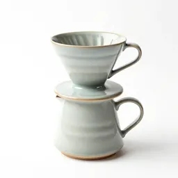 Ceramic pour-over dripper