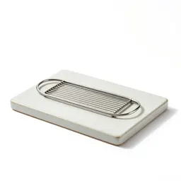 Cheese board with a wire slicer