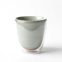 Double-walled glass tumbler