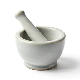 Marble mortar and pestle
