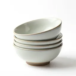 Stack of nesting mixing bowls