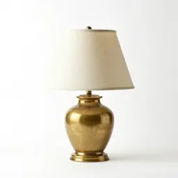 Brass banker's lamp