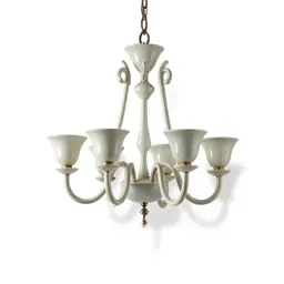 Chandelier with glass drops