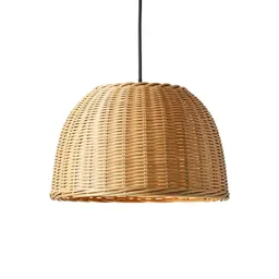 Rattan pendant shade