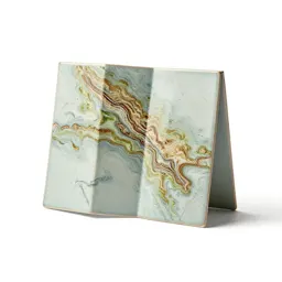 Topographic map folded