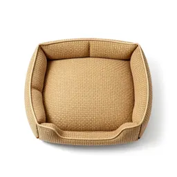Woven dog bed