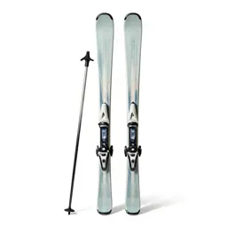 Pair of skis with poles
