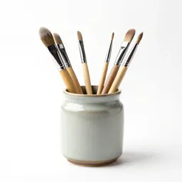 Jar of brushes