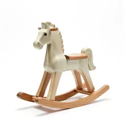 Wooden rocking horse