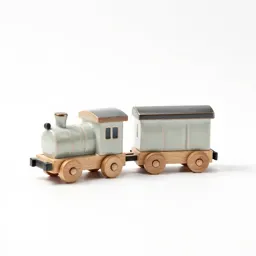 Wooden train track piece