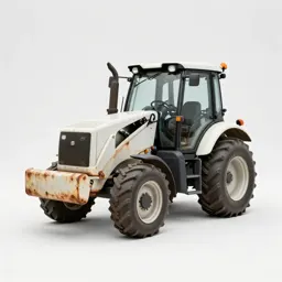 Tractor with a loader