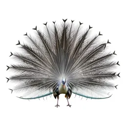 Bird of paradise displaying