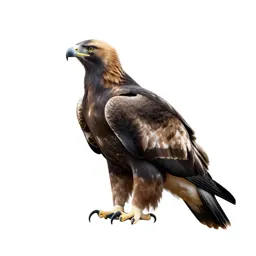 Golden eagle perched