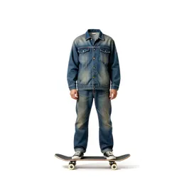 Skateboarder with a board underarm