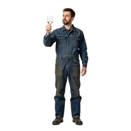 Sommelier examining a glass