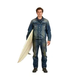 Surfer carrying a board