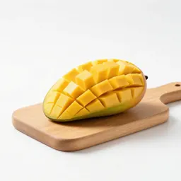 Mango sliced open