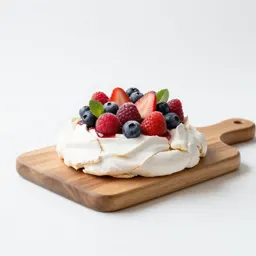 Pavlova with berries