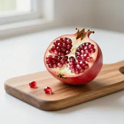 Pomegranate halved