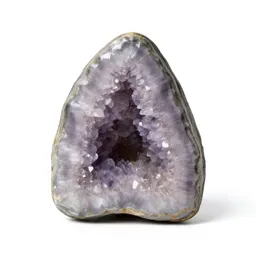Amethyst geode half