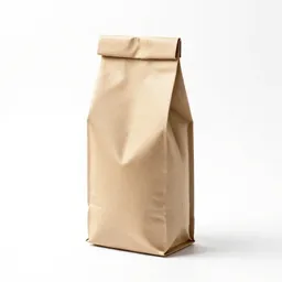 Kraft paper coffee bag with a valve