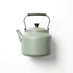 Copper kettle with patina