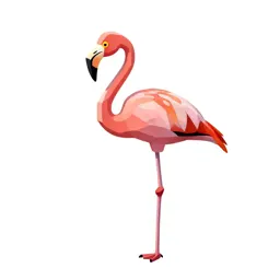 Flamingo on one leg