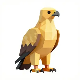 Golden eagle perched