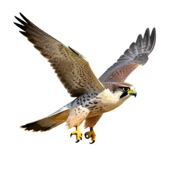 Peregrine falcon stooping