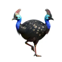 Pukeko mid-stride