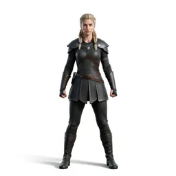 Shieldmaiden with a braided crown