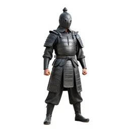 Temple guardian in ceremonial armour