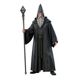 Elder wizard with a rune staff