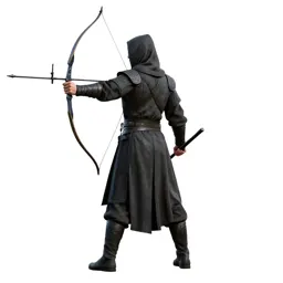 Elven archer in layered silks