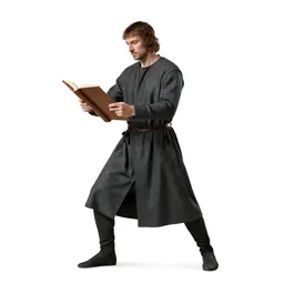 Mediaeval scribe at a lectern