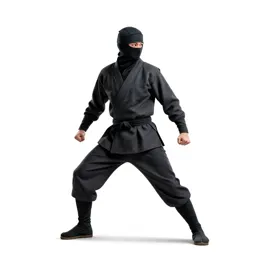 Ninja in dark cloth