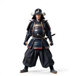 Samurai in lacquered armour