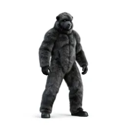 Antarctic explorer in furs