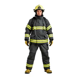 Firefighter in turnout gear