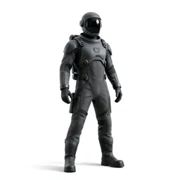 Asteroid miner in a hardsuit