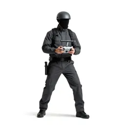 Drone wrangler with a control rig