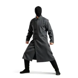 Street samurai in a long coat