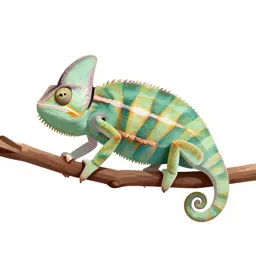 Chameleon on a branch