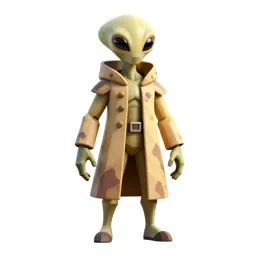 Chitinous alien scout