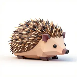 Hedgehog curled up